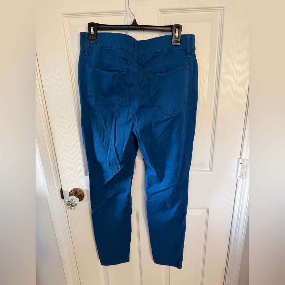 Chico's Vibrant Blue Straight Leg Pants size 1.5 R (Size M 10) - Picture 6 of 10